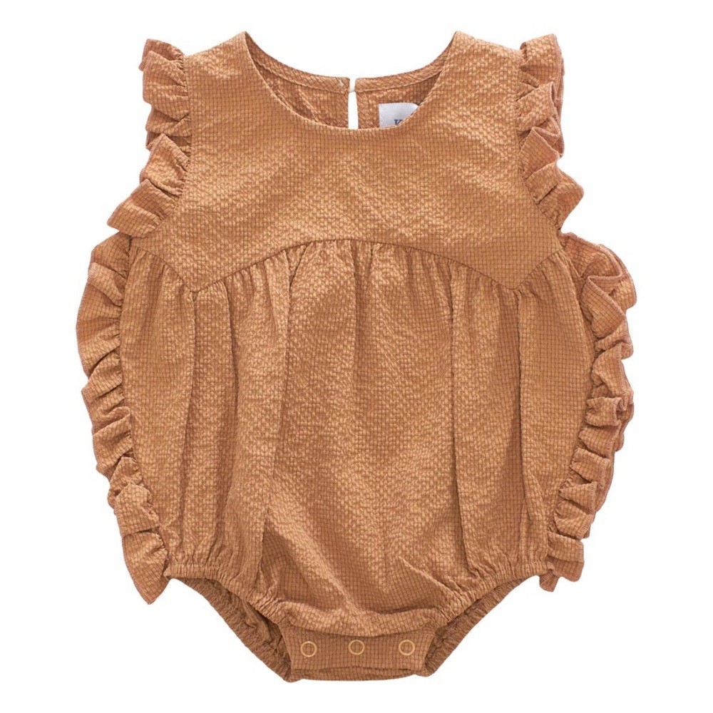 Kipp 9 month girls crinkly ruffle romper brand new with tags